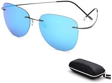 Sports Eyewear, Fishing Golf Goggles, With Case Polarized Titanium Sunglasses Polaroid Brand Designer Rimless Gafas Men Sun Glasses Sunglasses For Men