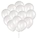 Eshanmu White Pearlized Latex Balloons, 12-inch, 100-pack, Biodegradable, Pearlized Finish