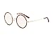 Agstum Vintage Retro Small Round Optical Eyeglass Frame with Spring Hinge