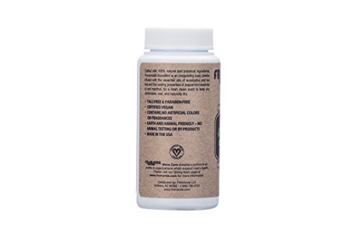 Fromonda Talc Free Body Powder menthol peppermint & tea tree (AtoneMint) (1.4 oz, 1-Pack)