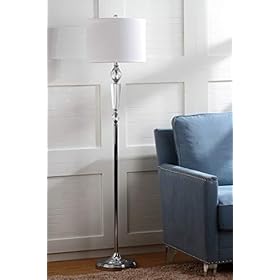 SAFAVIEH Lighting Collection Savannah Clear Crystal/ Chrome 60-inch Living Room Bedroom Home Office Standing Floor Lamp… 31YQ7%2BUGkYL