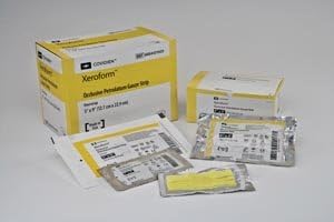 COVIDIEN 3% Petrolatum Impregnated Dressing Xeroform 1 X 8 Inch Gauze (#8884433301, Sold Per Box)