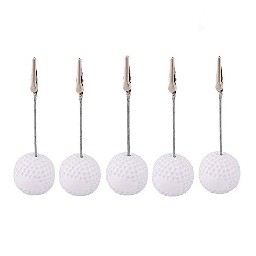Golf Ball Shaped Table Number Holder Name Place Card Holder Memo Clip Holder Stand Note Holder Pictures Card Paper Menu Clip