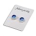 ShiningLove 1 Pair Unisex Fashion Diamante Magnetic Stud Earrings Non-Piercing Clip on Fake Ear Plugs Pearl
