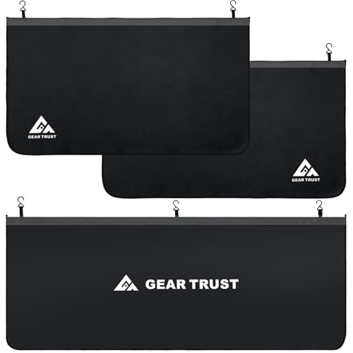 GearTrust Thick Car SUV Fender Covers for Mechanics, 3 Pcs Large Size Dual Layer Protection Car Fender Protector for Mechanics, Magnetic Vehicle Work Mat Repair Accessories (Thick Version, Large)