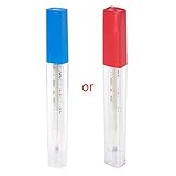 EA-STONE Large Screen Glass Mercury Thermometer, Mercury Free Oral Glass Thermometer,Easy Reading Oral Thermometer,Degrees Celsius Glass Thermometer