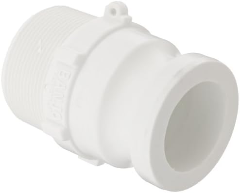 Grayling 8499010 Quick Connect/Disconnect Adapter, 2" BSP Thread, 4" Length x 2-1/2" Width x 2-1/2" Height, for Intermediate Bulk Containers, White