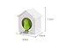 Bird Nest Key Holder White House with Green Bird Key Ring Whistle Key Hanger Rack (Green, White House) (White)