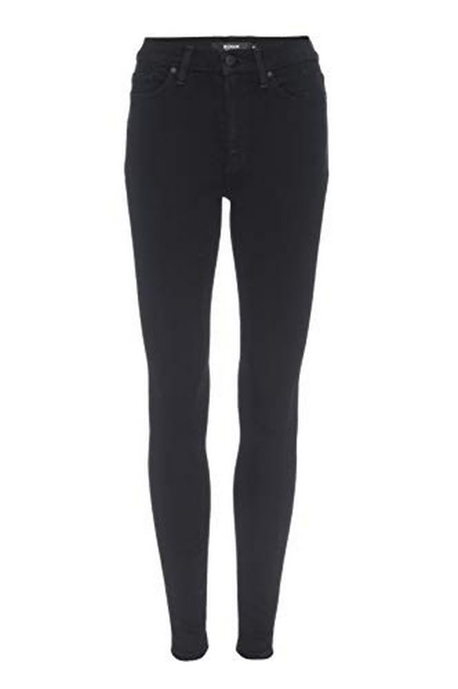Hudson Jeans Women’s Barbara High Rise Super Skinny Jean, Black 2, 33