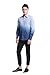 Pau1Hami1ton W001 Men's Button Down Solid Casual Cotton Stretch Long Sleeve Dress Shirts