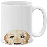 MUGBREW Cream Labrador Retriever Dog Ceramic Coffee Mug Tea Cup, 11 OZ