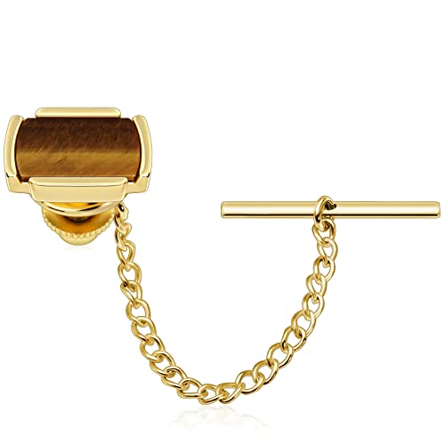 HAWSON Men's tie Clip tie Nails, Men's tie Accessory Chain Multicolor