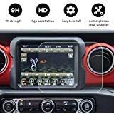 2018 Jeep Wrangler JL 8.4 inch Center Navigation Touch Screen Protector,Dodge HD Clear Tempered Glass Car in-Dash Screen Protective for Wrangler JL Rubicon