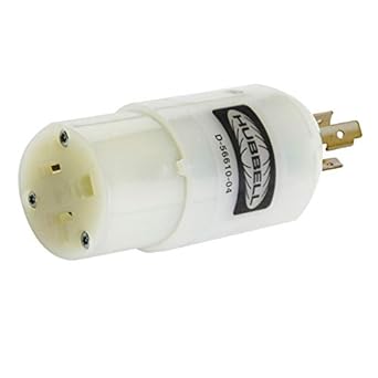 Hubbell Wiring Hbl2274 Twist Lock Convenience Adapter 15 Amp Male End 20 Amp Female End 125 Volt 2 Pole 3 Wire White Amazon Com Industrial Scientific