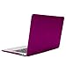 GMYLE(R) Hard Case Frosted for MacBook Air 11 inch - 4 in 1 Rubberized (Rubber Coated) Hard Case Cover - Soft Sleeve Bag and Silicon Keyboard Protector - Clear LCD Screen Protector (Deep Purple)