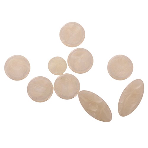 image for MagiDeal Set of 9 Pieces Saxophone Key Buttons Inlays for Alto/Tenor/S
