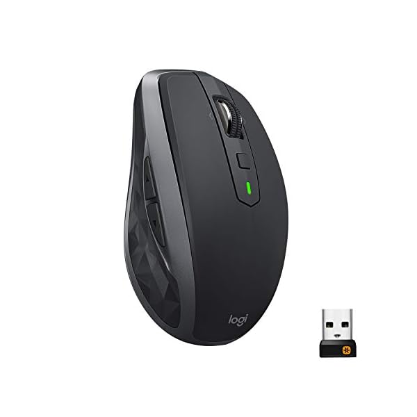 Logitech MX Anywhere 2S Wireless Mouse â€“ Use On Any Surface, Hyper-Fast Scrolling, Rechargeable, Control Up to 3 Apple…