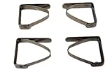Stainless Steel Table Cloth Clamp Clips - Set of 4