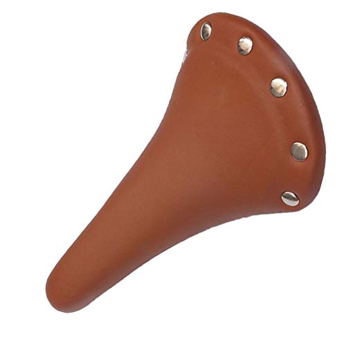 Maserfaliw Bicycle Cushion, Vintage Retro Riveted Studs Bike Cushion Pad Race Fixed Gear Bicycle Saddle Seat - White£¬Essential for Home Life.