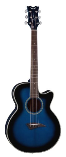 Dean Performer Mini Jumbo Acoustic-Electric Guitar, Blue Burst