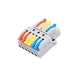 NineLeaf 10PCS Wire Connectors, 3 in 6 Out Lever