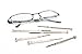 Paxcoo Eyeglasses Repair Kit – 1100Pcs Small Screws and Nose Pads Set with 6 Pcs Screwdrivers for Glasses, Eye Glasses and Sunglasses Repair