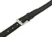 Sportoli Mens Classic Stitched Genuine Leather Uniform Belt - Black (58)