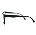 Matte Black Square Geometric Trendy Clear Lens Eye Glasses