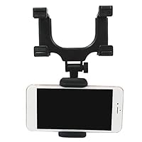 Namever 360-Degree Rotating Car Rearview Mirror Phone Holder, Universal Navigation Bracket, Driving Recorder Clip
