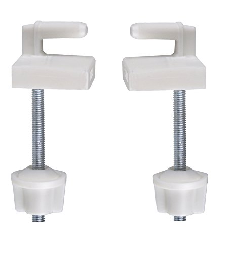 Cornat Charnière Abattant de WC avec fixations en plastique, pour sièges Modern, 1 pièce, blanc, tec364997