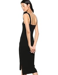 Vestido de tirantes con cuello cuadrado para dama
