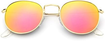 LOMOL Womens Fashion Trendy Cool UV Protection Personality Round Beach Sunglasses(C5)