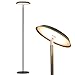 Floor lamp, Lamps For Living Room, LED Dimmable Modern Tall Standing Pole Light, TECKIN Touch Control Reading Light for Bedrooms Offices,3000K Warm White, 20W, Black