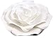 DecorInTheBox Large Paper Flower 30cm (12 inch) Wedding Photography Flower Backdrop, Birthday Wall Decor, Fully Assembled (White)