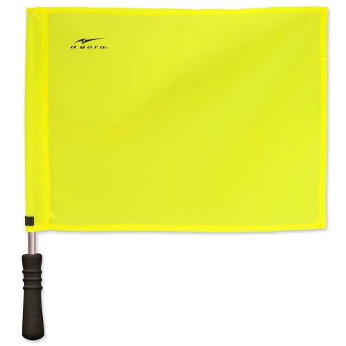 image for AGORA Pro Line Premium Regulation Soccer Referee Flags with Case, Red/