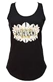 Nirvana Lilies Flowers Image Black Tank Top Shirt Kurt Cobain (XL)