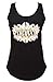 Nirvana Lilies Flowers Image Black Tank Top Shirt Kurt Cobain (XL)