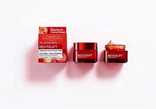 L'Oréal Paris Revitalift - Crema revitalizante para el cuidado facial, antiarrugas, extra firme, con ginseng rojo, 50 ml