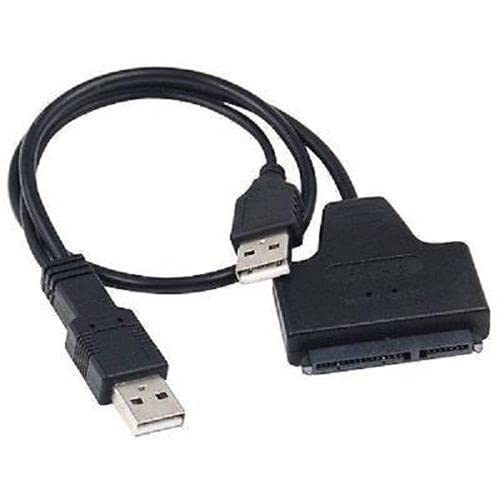 Multibao USB 2.0 to SATA Serial ATA 15+7 22P Adapter Cable For 2.5" HDD/SSD Laptop Hard Drive
