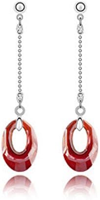 HOTLOVE Korean Version Of The New Retro Grade Small Sweet Earrings Earrings Are Diamond Crystal Ambilight
