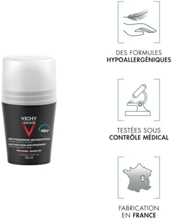 Homme Déodorant Roll-On Anti-Transpirant 48H Peaux Sensibles