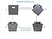 HEPNA (4-Pack) Storage Bins Waterproof Fabric Foldable Cubes with Metal Handles,Large Size 13 Inches Box Containers, Vintage Grey,Great for Nursery,Playroom,Shelf,Closet,Office,Home Organization