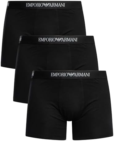 Herren-Boxershorts, Schwarz/Schwarz/Schwarz, S
