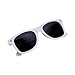 SCLM Wayfarer 80's Style Sunglasses 10 Bulk Pack Lot Neon Color Party Glasses (White 10 Pack)