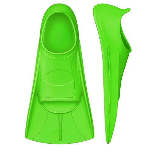 YushengTai Swimming Fins, Short Fins for Kids and Adults, Silicone Diving Fins for Beginners