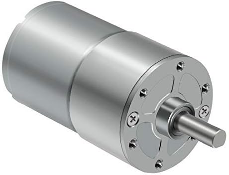 LMioEtool DC Gear Motor, High Torque Reversible Electric Geared Motor - with Centric Output Shaft Gearbox (24V/200RPM)