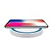 MChoice For iPhone 8/8 Plus/X, New Portable Qi Wireless Power Fast Charger Charging Pad For iPhone 8/8 Plus/X (Blue)