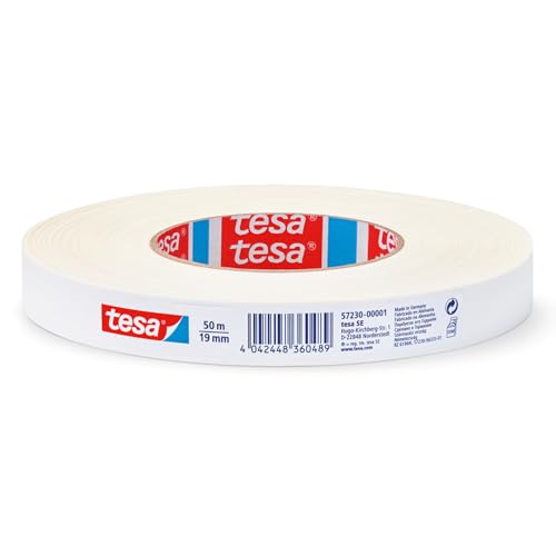 tesa extra Power Perfect Gewebeband - Weiss - 50 m x 19 mm