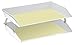 Acrimet Facility 2 Tier Letter Tray, Side Load, Letter Size/A4, Desktop File Organizer, Plastic (White Color)