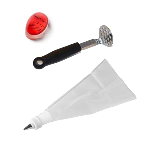 Fox Run Deviled Egg Making Kit, Includes Boiled Egg Timer, Masher and Deviled E…
